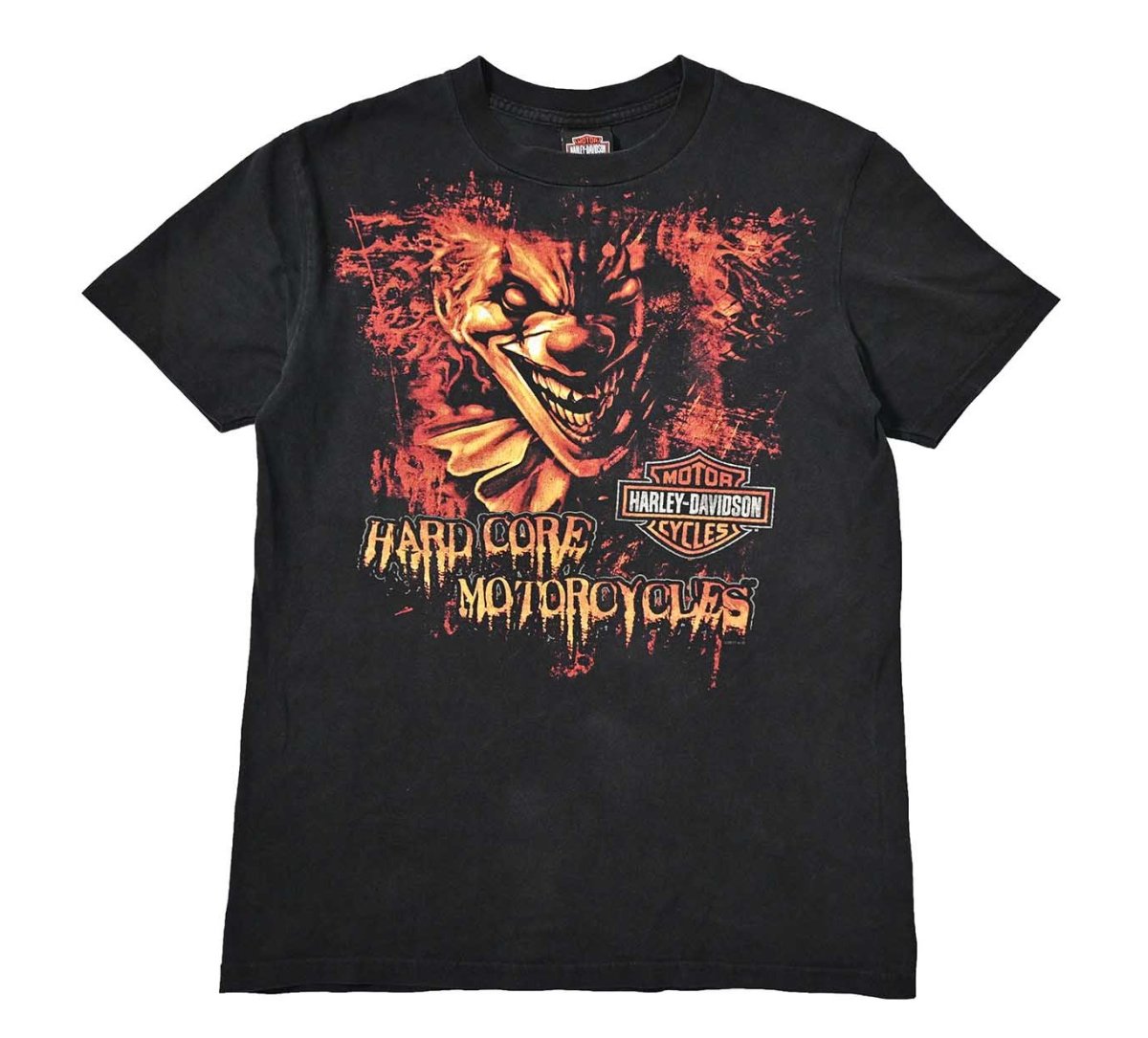 画像1: Used Harley-Davidson Print Tee (1)