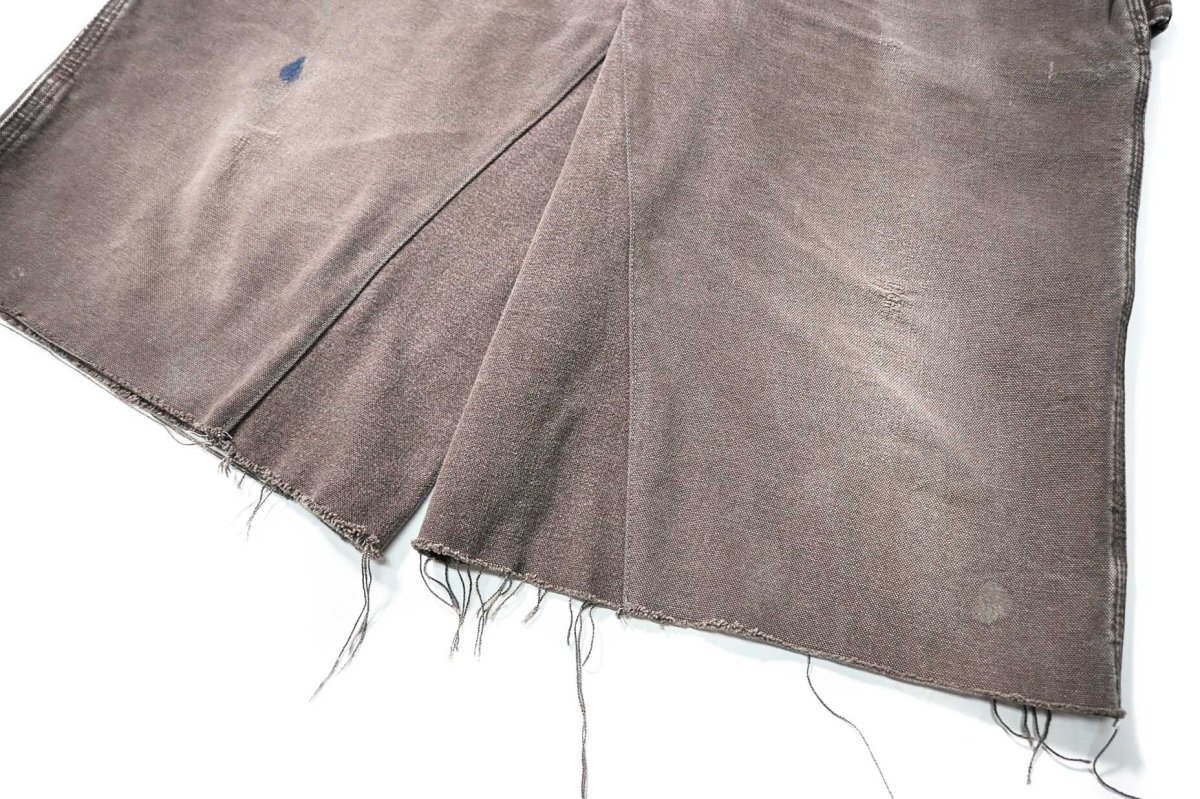 画像3: Used Carhartt Customized Duck Jorts Dark Brown (3)