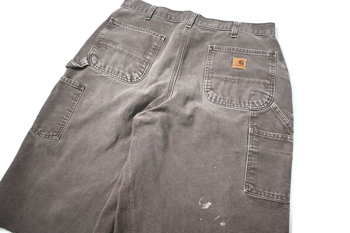 画像4: Used Carhartt Customized Duck Jorts Dark Brown (4)