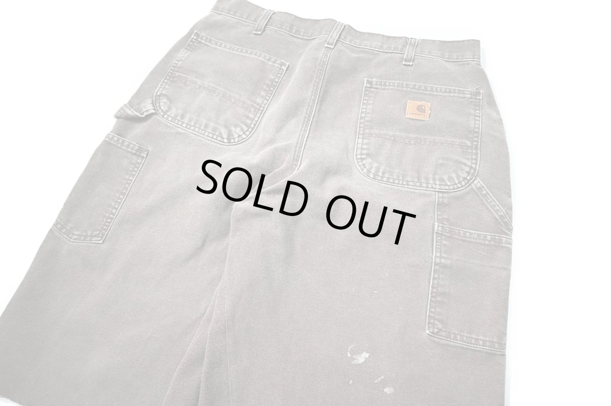 画像4: Used Carhartt Customized Duck Jorts Dark Brown (4)