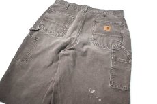 画像4: Used Carhartt Customized Duck Jorts Dark Brown (4)