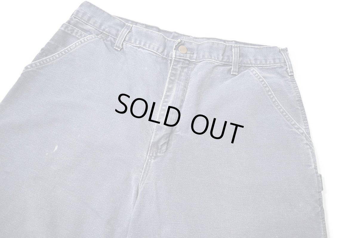 画像2: Used Carhartt Customized Duck Jorts Petrol Blue (2)