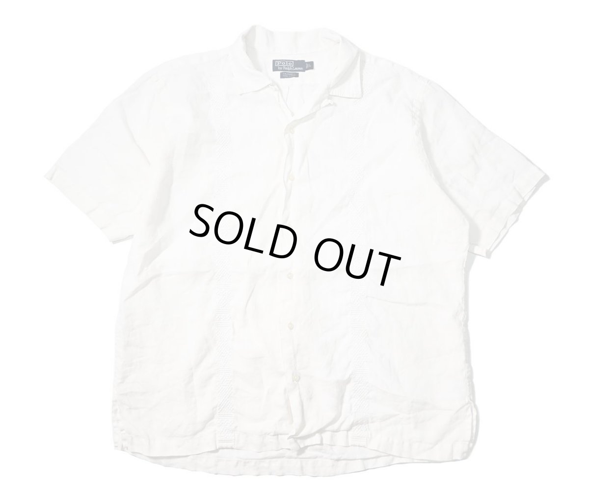 画像1: 90-00s Used Polo Ralph Lauren Linen Guayabera Shirt "Caldwell" (1)