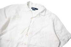 画像2: 90-00s Used Polo Ralph Lauren Linen Guayabera Shirt "Caldwell" (2)