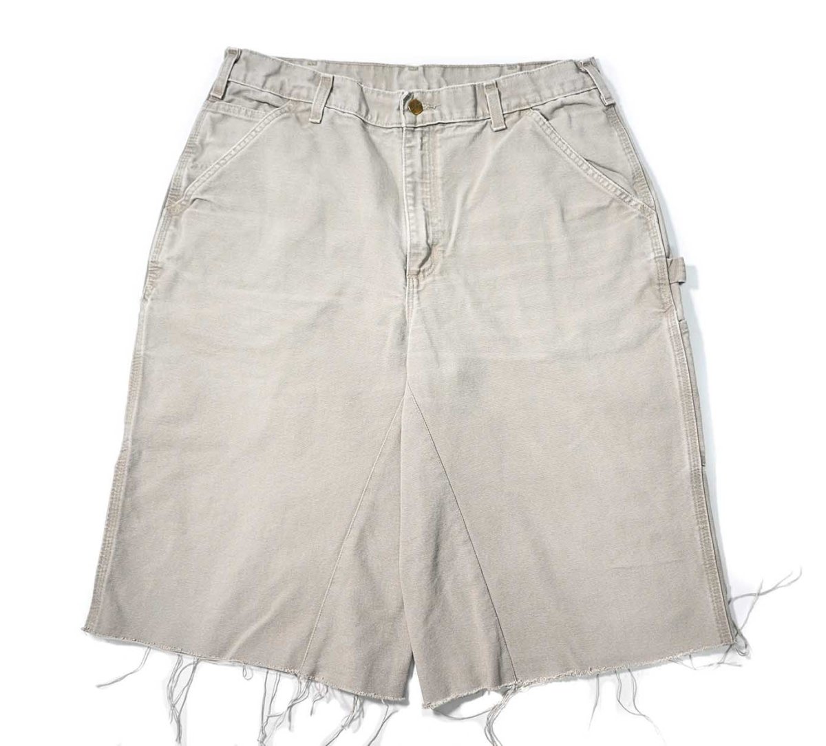 画像1: Used Carhartt Customized Duck Jorts Desert (1)