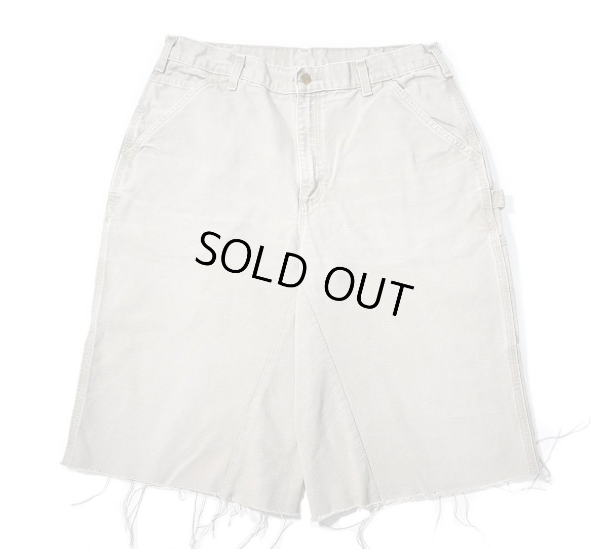 画像1: Used Carhartt Customized Duck Jorts Desert (1)