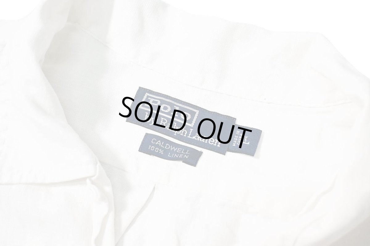 画像4: 90-00s Used Polo Ralph Lauren Linen Guayabera Shirt "Caldwell" (4)