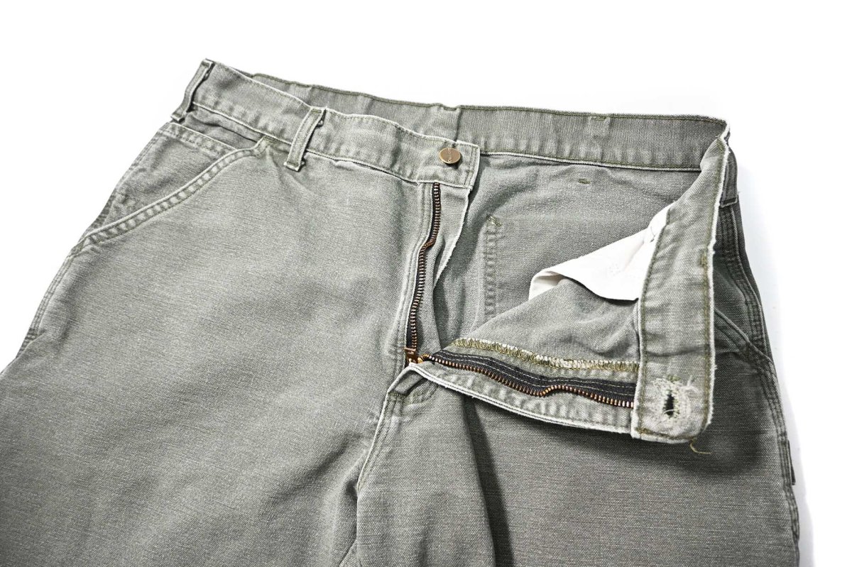 画像5: Used Carhartt Customized Duck Jorts Moss (5)