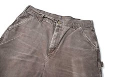 画像2: Used Carhartt Customized Duck Jorts Dark Brown (2)