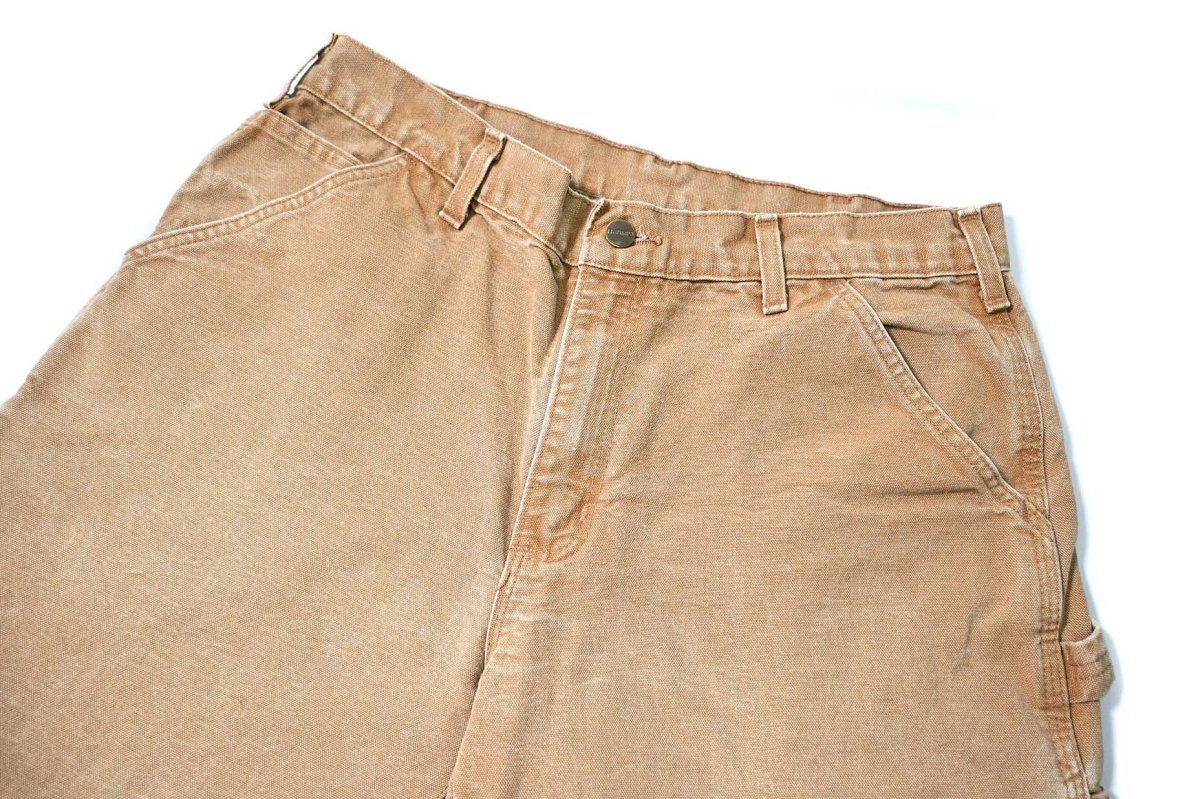 画像2: Used Carhartt Customized Duck Jorts Brown (2)