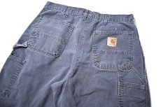 画像4: Used Carhartt Customized Duck Jorts Petrol Blue (4)