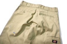 画像5: Used Dickies 85283 Double Knee Painted Work Pants Khaki (5)