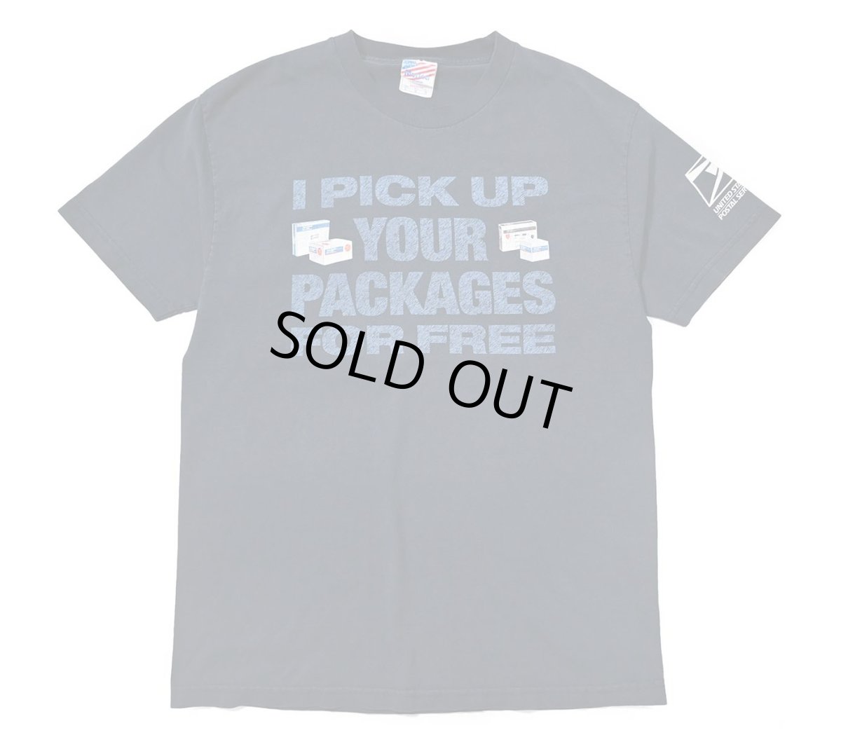 画像1: 90-00s Used USPS Print Tee made in USA (1)