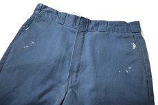 画像2: Used Dickies 874 Painted Work Pants Navy (2)