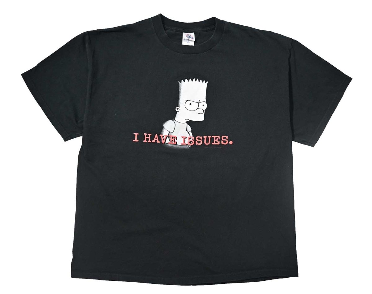 画像1: 00s Used The Simpsons Print Tee (1)