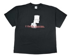画像1: 00s Used The Simpsons Print Tee (1)