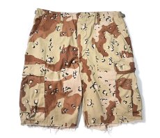画像1: 90s Used Us Army 6C Desert Camo Cut Off Shorts チョコチップカモ (1)