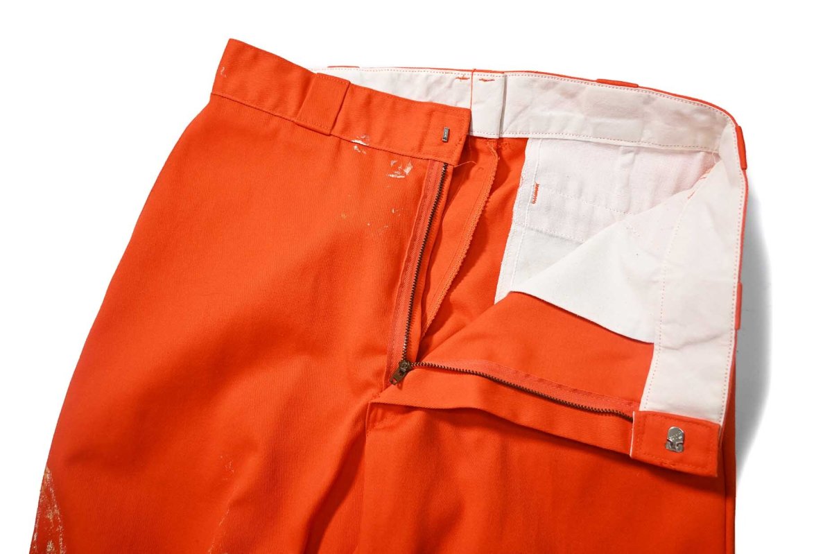 画像5: 90s Used Dickies 874 Painted Work Pants Orange likely made in USA (5)