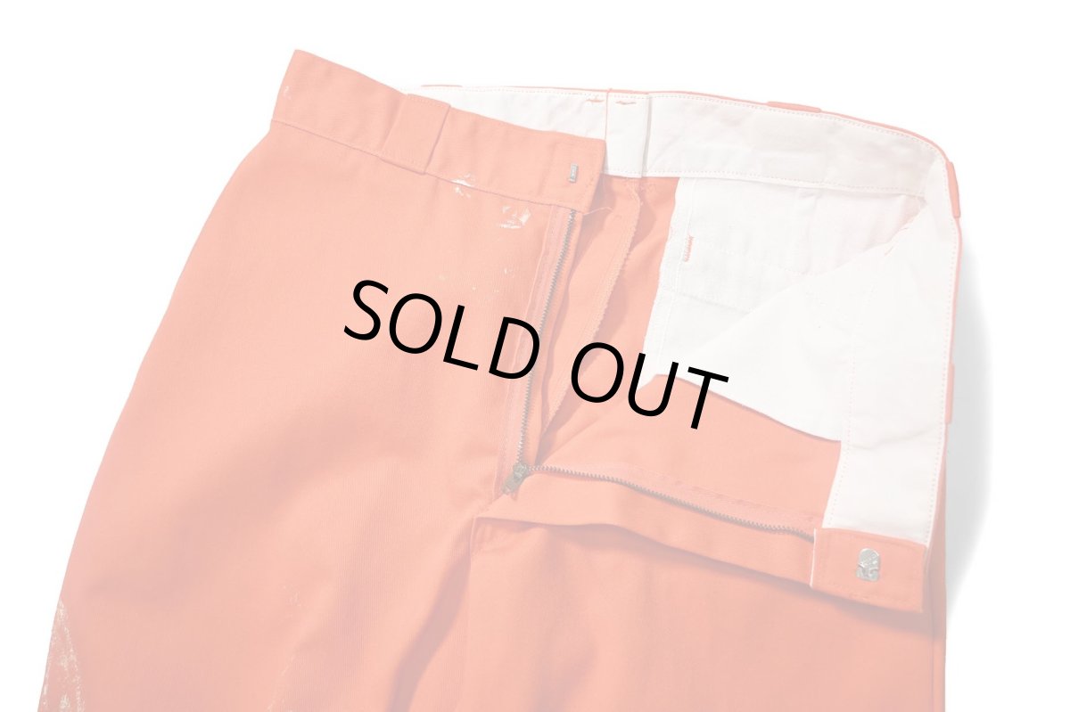 画像5: 90s Used Dickies 874 Painted Work Pants Orange likely made in USA (5)