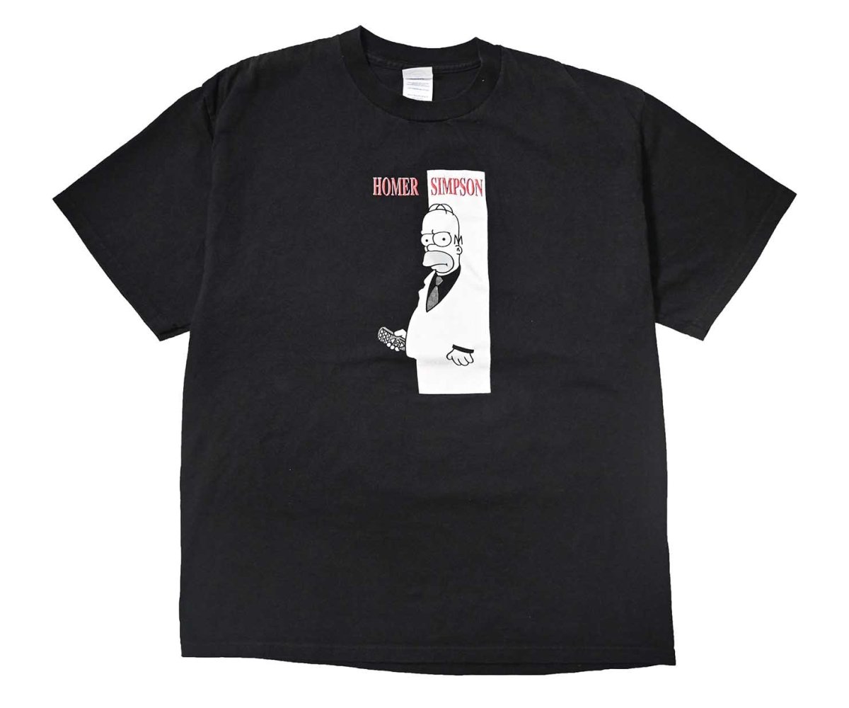 画像1: 00s Used The Simpsons Print Tee (1)