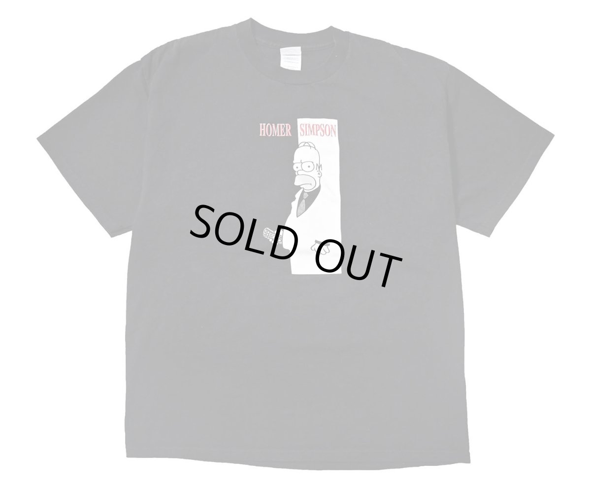 画像1: 00s Used The Simpsons Print Tee (1)