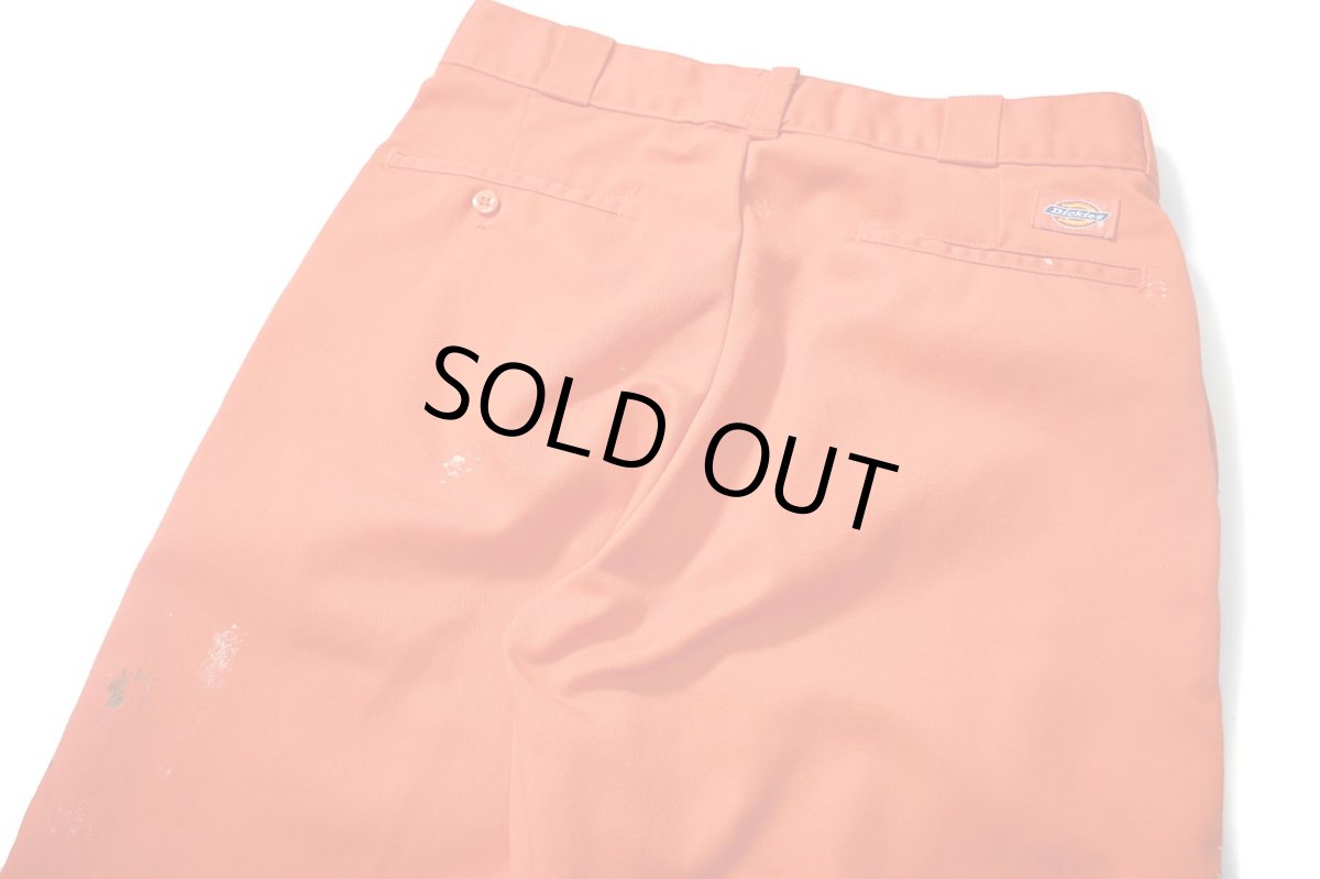 画像4: 90s Used Dickies 874 Painted Work Pants Orange likely made in USA (4)