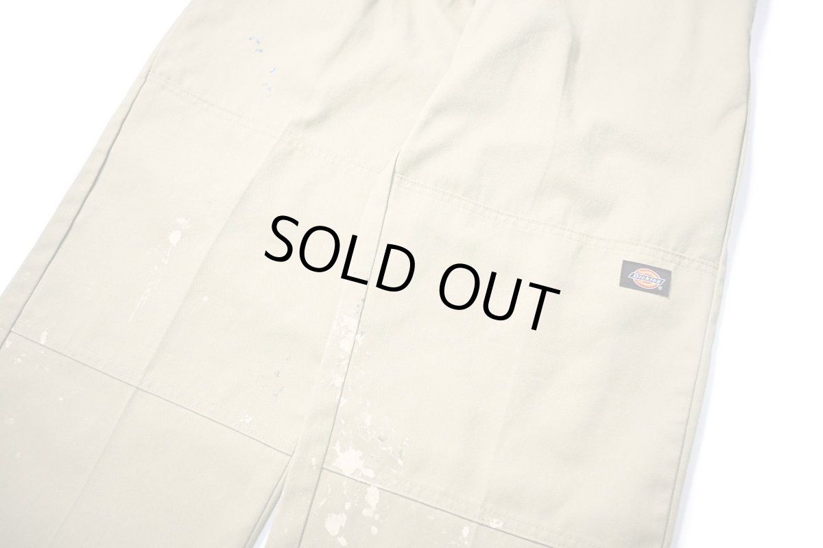 画像4: Used Dickies 85283 Double Knee Painted Work Pants Khaki (4)