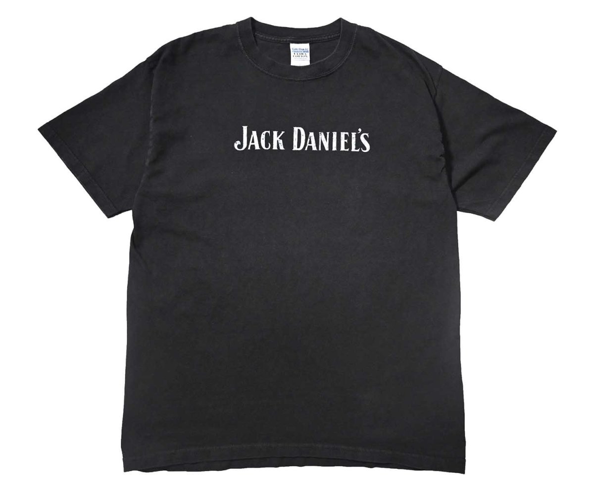 画像1: 00s Used Jack Daniel's Print Tee (1)