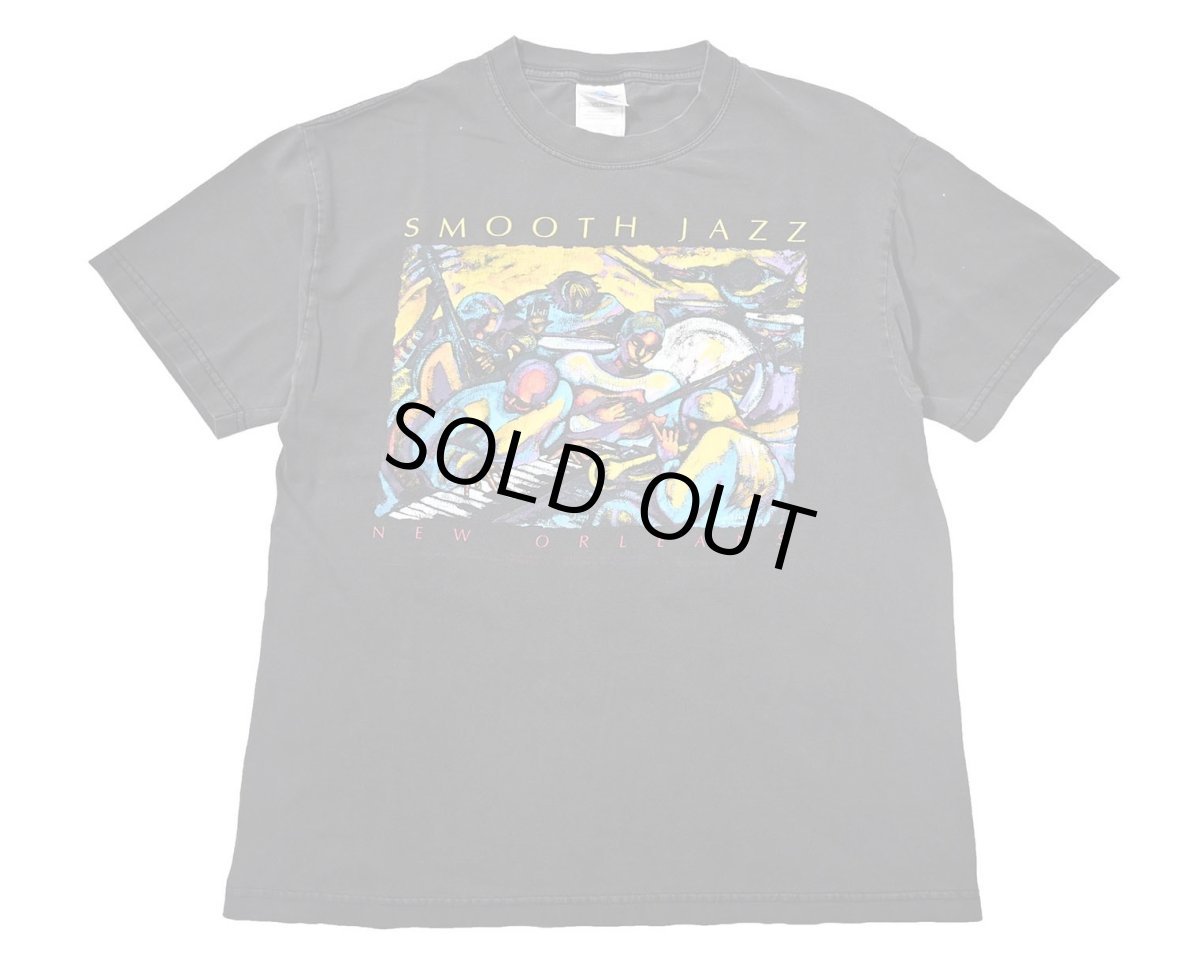 画像1: 00s Used Smooth Jazz New Orleans Print Tee (1)