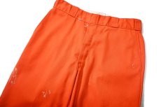画像2: 90s Used Dickies 874 Painted Work Pants Orange likely made in USA (2)