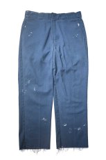 画像1: Used Dickies 874 Painted Work Pants Navy (1)
