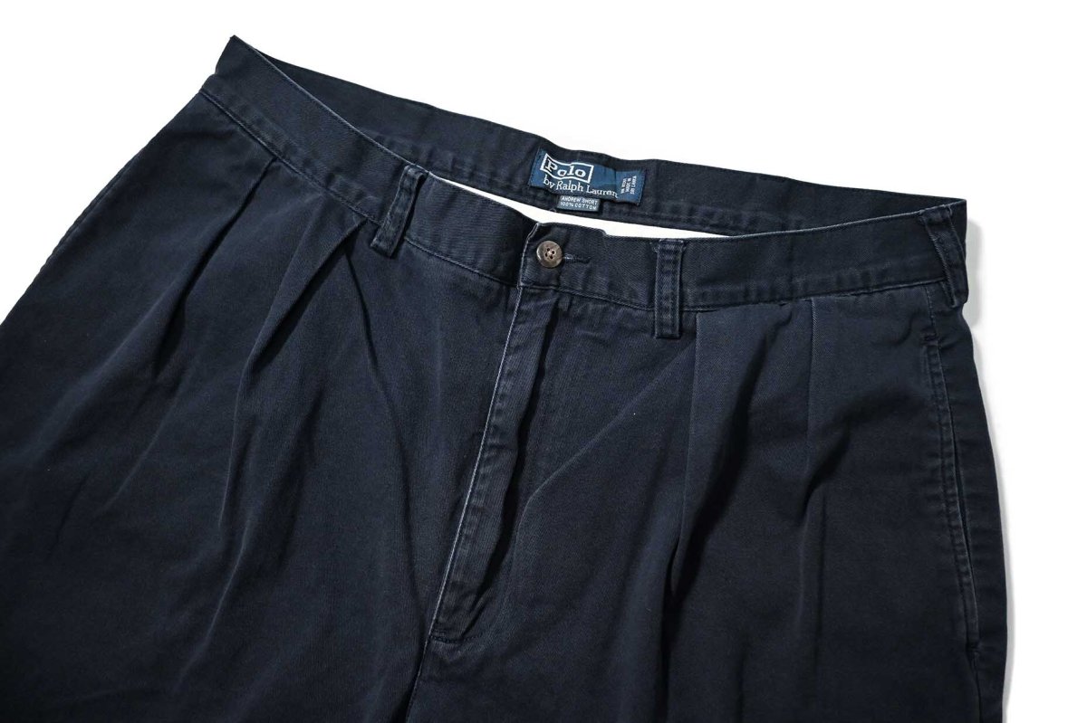 画像2: 90-00s Used Polo Ralph Lauren Andrew Shorts Navy (2)