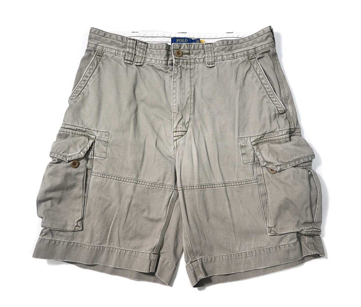 画像1: Used Polo Ralph Lauren Cargo Shorts Olive ラルフローレン (1)