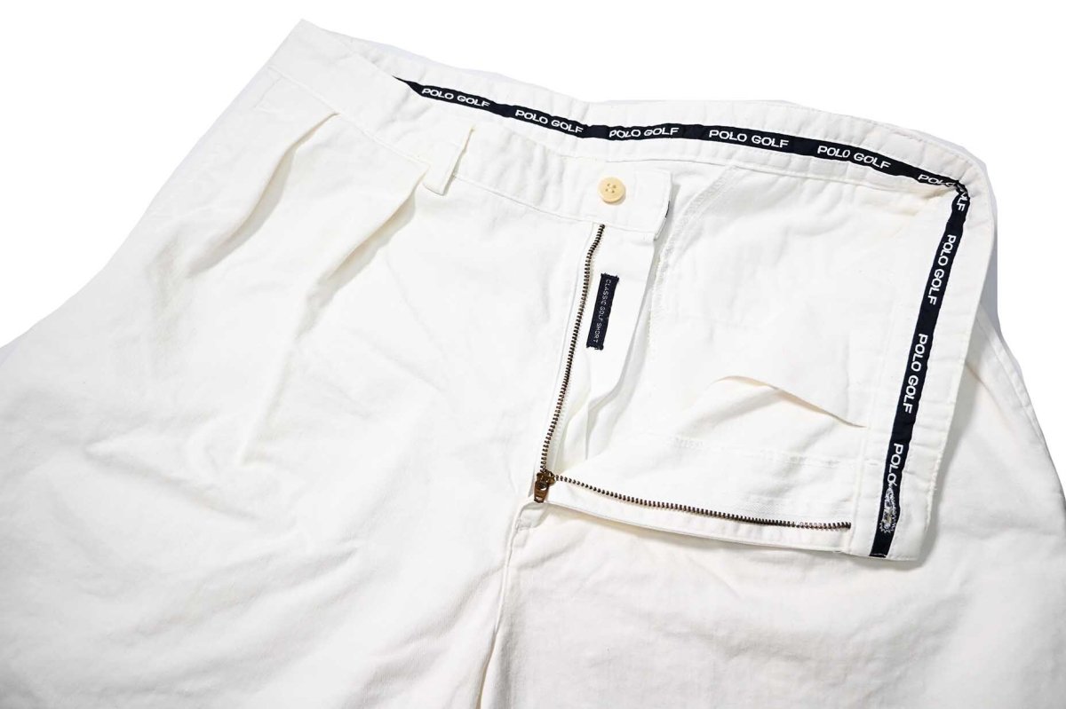 画像4: 90-00s Used Polo Golf Ralph Lauren Classic Golf Shorts White ラルフローレン (4)
