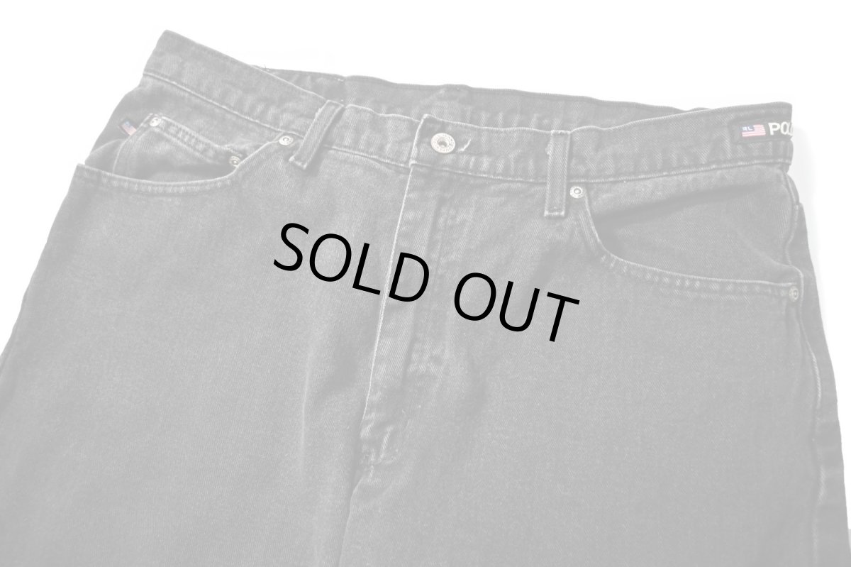画像2: 90-00s Used Polo Jeans Co. Ralph Lauren Denim Pants Black ラルフローレン (2)