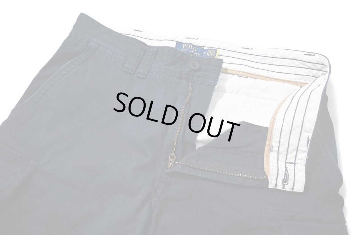 画像4: Used Polo Ralph Lauren Cargo Shorts Navy ラルフローレン (4)
