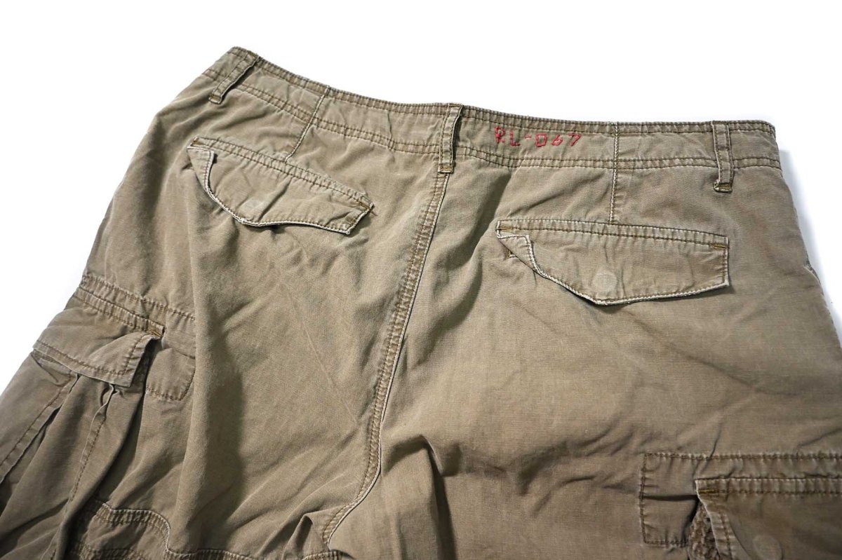 画像3: 90-00s Used Polo Ralph Lauren Cargo Shorts Olive ラルフローレン (3)