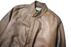 画像3: 80s Used L.L.Bean Type A-2 Leather Flight Jacket made in USA (3)