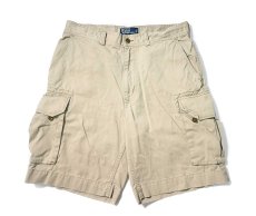 画像1: 90-00s Used Polo Ralph Lauren Cargo Shorts Khaki ラルフローレン (1)