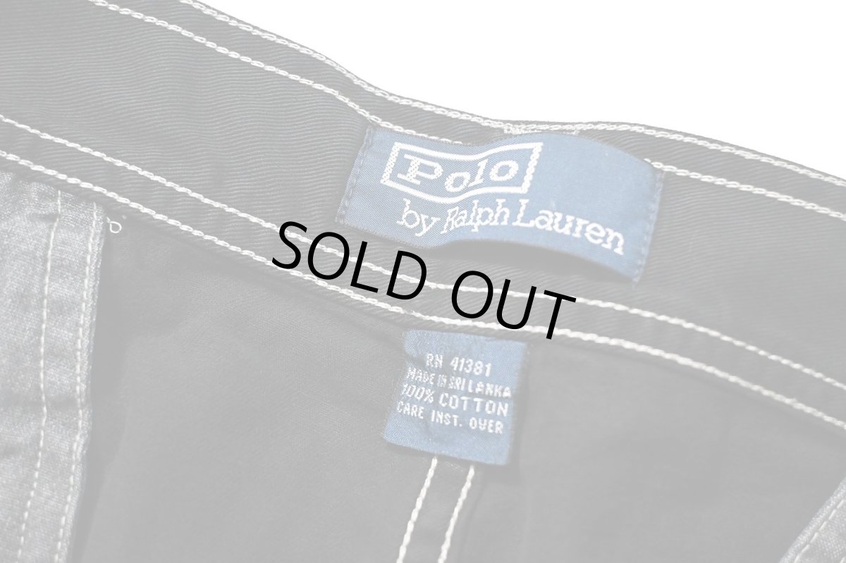 画像5: 90-00s Used Polo Ralph Lauren Cargo Shorts Black Over Dye ラルフローレン (5)