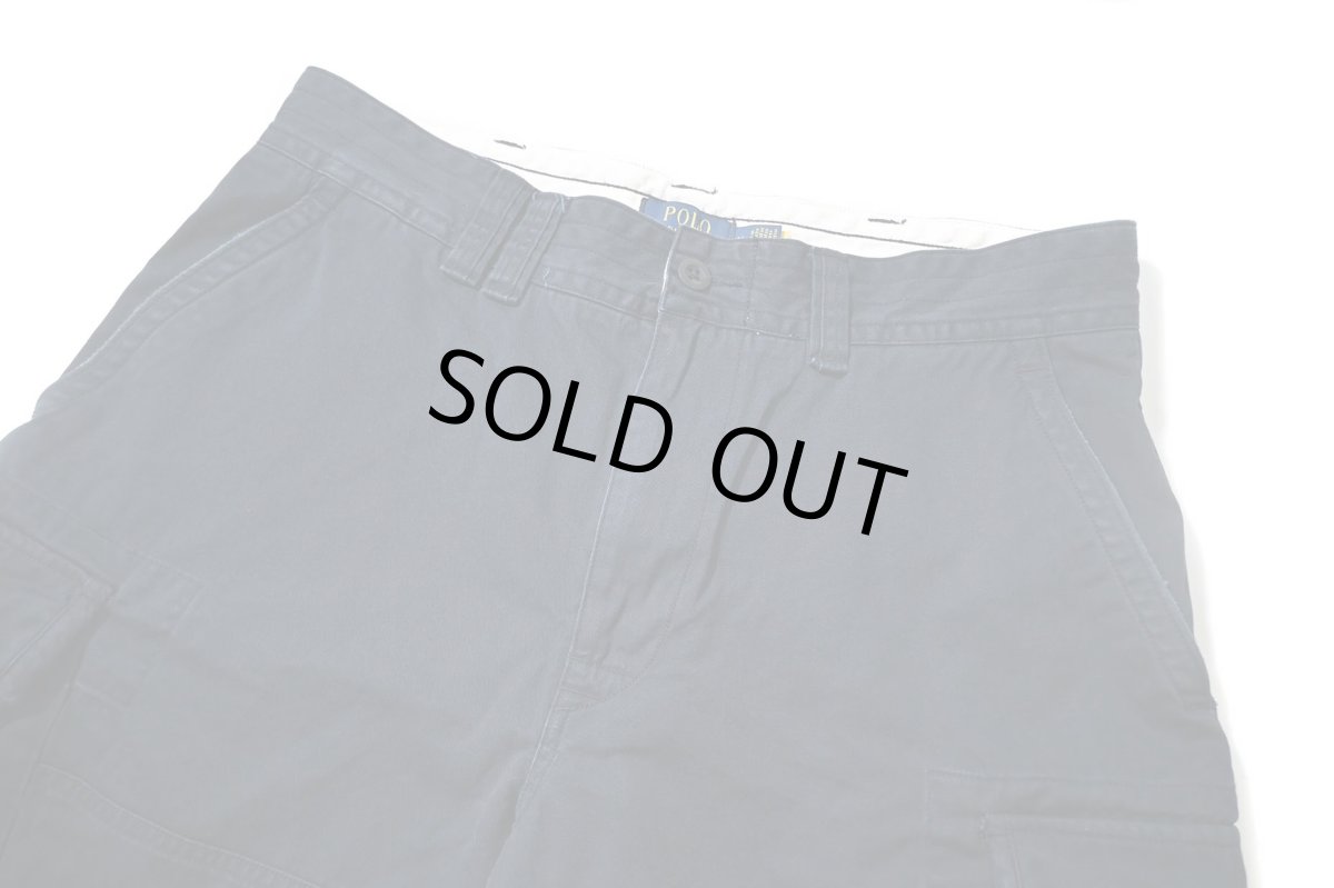 画像2: Used Polo Ralph Lauren Cargo Shorts Navy ラルフローレン (2)