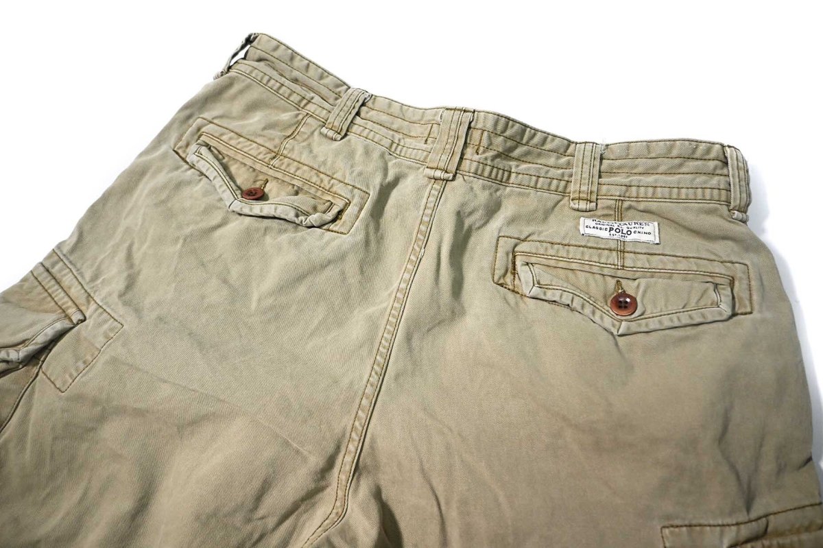 画像3: Used Polo Ralph Lauren Cargo Shorts Khaki ラルフローレン (3)