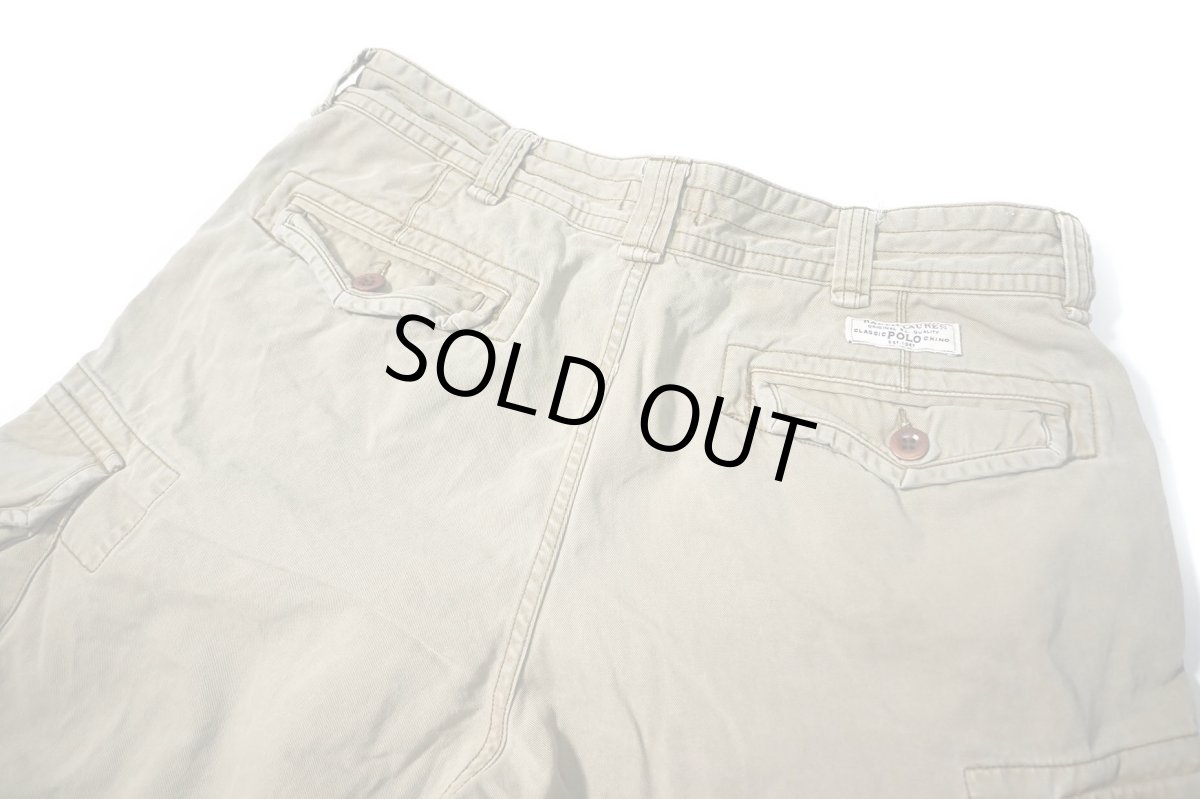 画像3: Used Polo Ralph Lauren Cargo Shorts Khaki ラルフローレン (3)