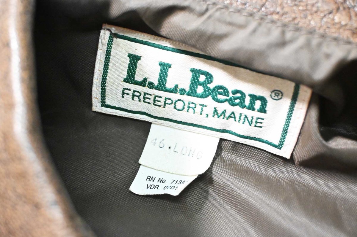 画像6: 80s Used L.L.Bean Type A-2 Leather Flight Jacket made in USA (6)