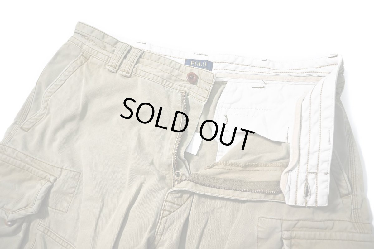 画像4: Used Polo Ralph Lauren Cargo Shorts Khaki ラルフローレン (4)