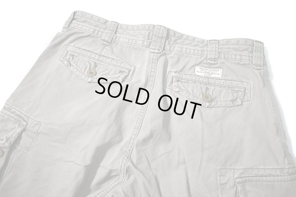 画像3: Used Polo Ralph Lauren Cargo Shorts Olive ラルフローレン (3)
