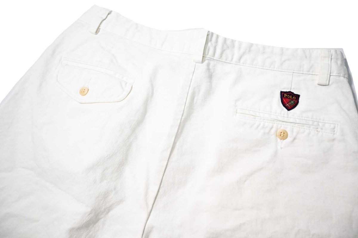 画像3: 90-00s Used Polo Golf Ralph Lauren Classic Golf Shorts White ラルフローレン (3)