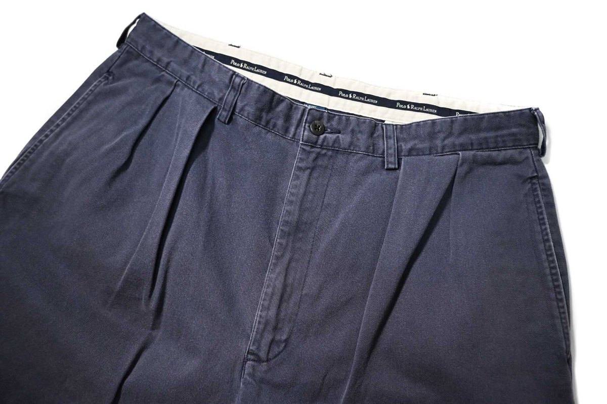 画像2: 90-00s Used Polo Ralph Lauren Andrew Shorts Navy (2)