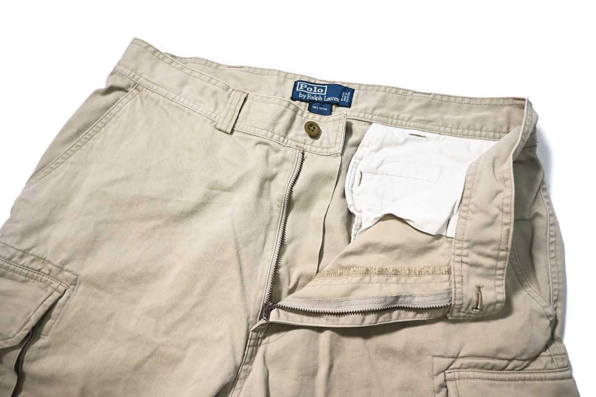 画像4: 90-00s Used Polo Ralph Lauren Cargo Shorts Khaki ラルフローレン (4)
