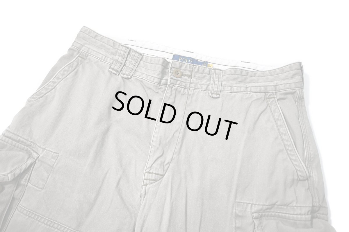 画像2: Used Polo Ralph Lauren Cargo Shorts Olive ラルフローレン (2)